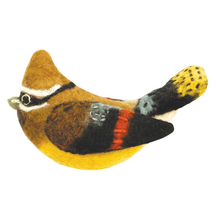 Felted Wool Bird Ornament