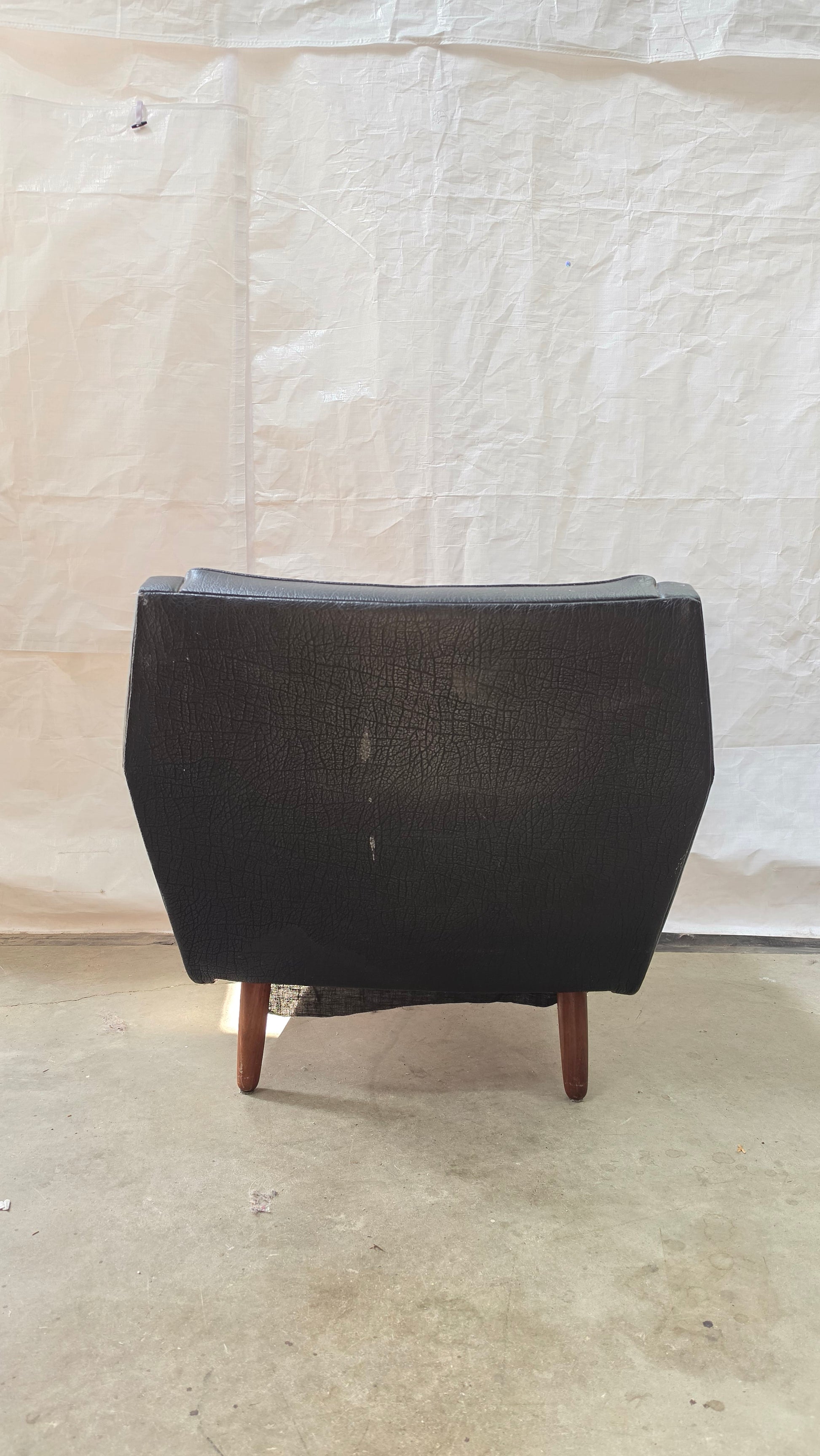 Danish Black Lounge Chair