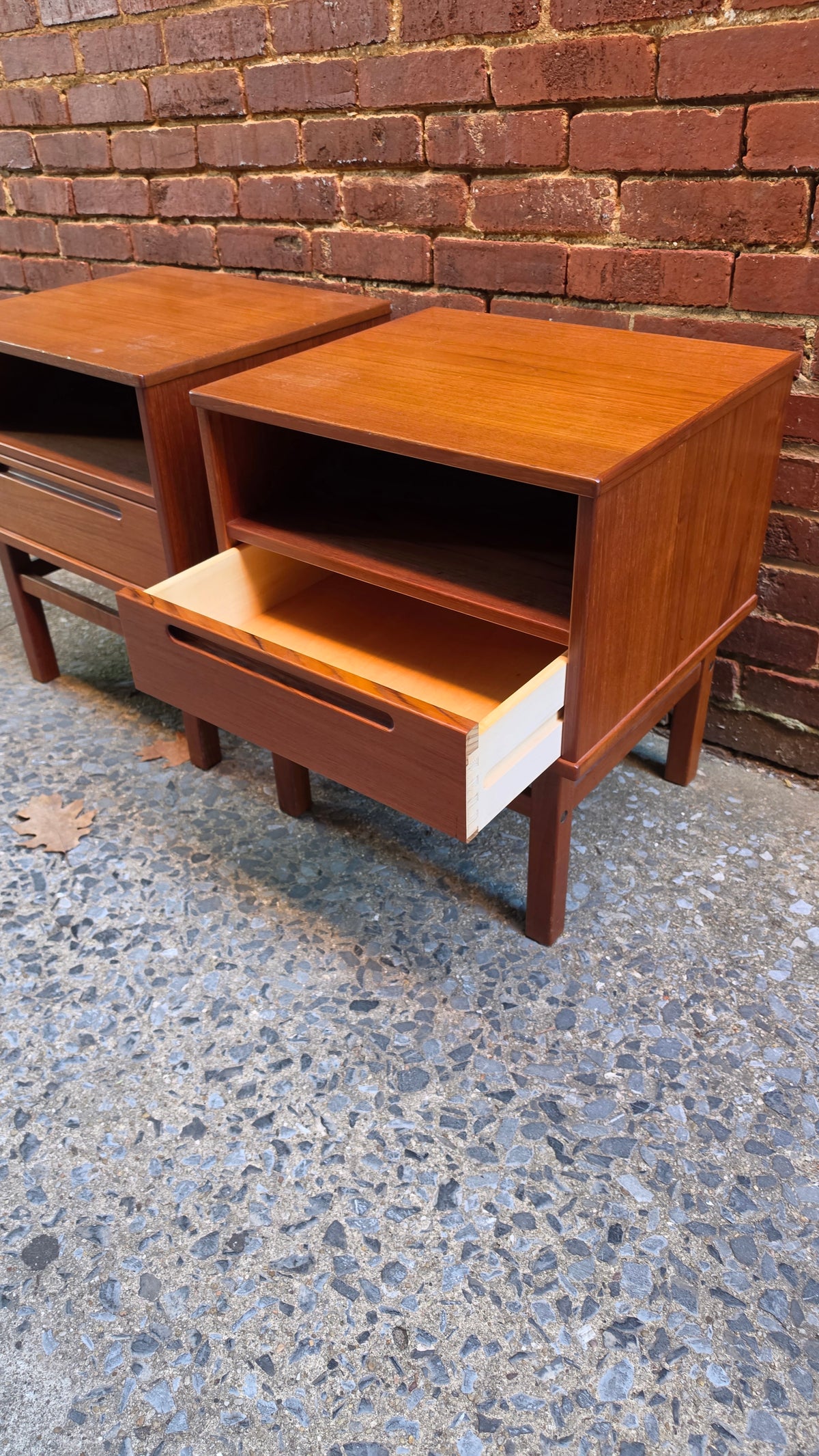 Nils Jonsson Pair of Teak Nightstands