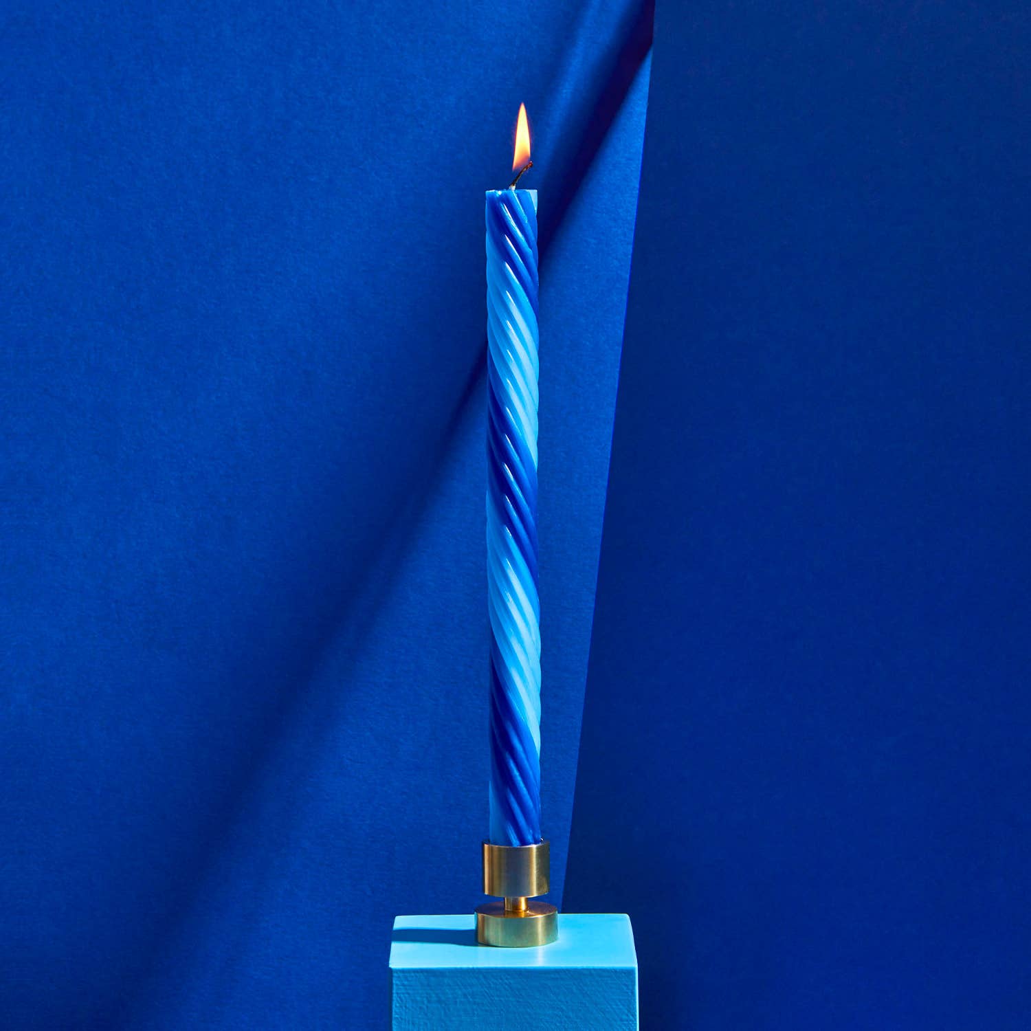 Rope Candle Sticks by Lex Pott - Blue (2 pack) - Vintage MC