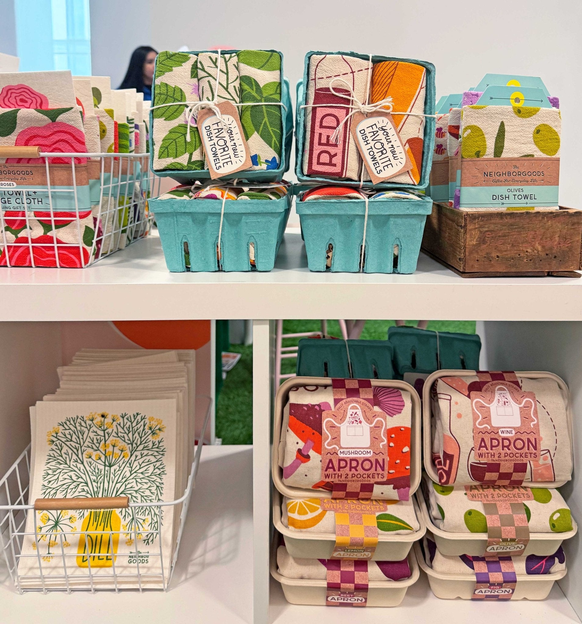 Rose - Tea Towel + Sponge Cloth Set - Vintage MC