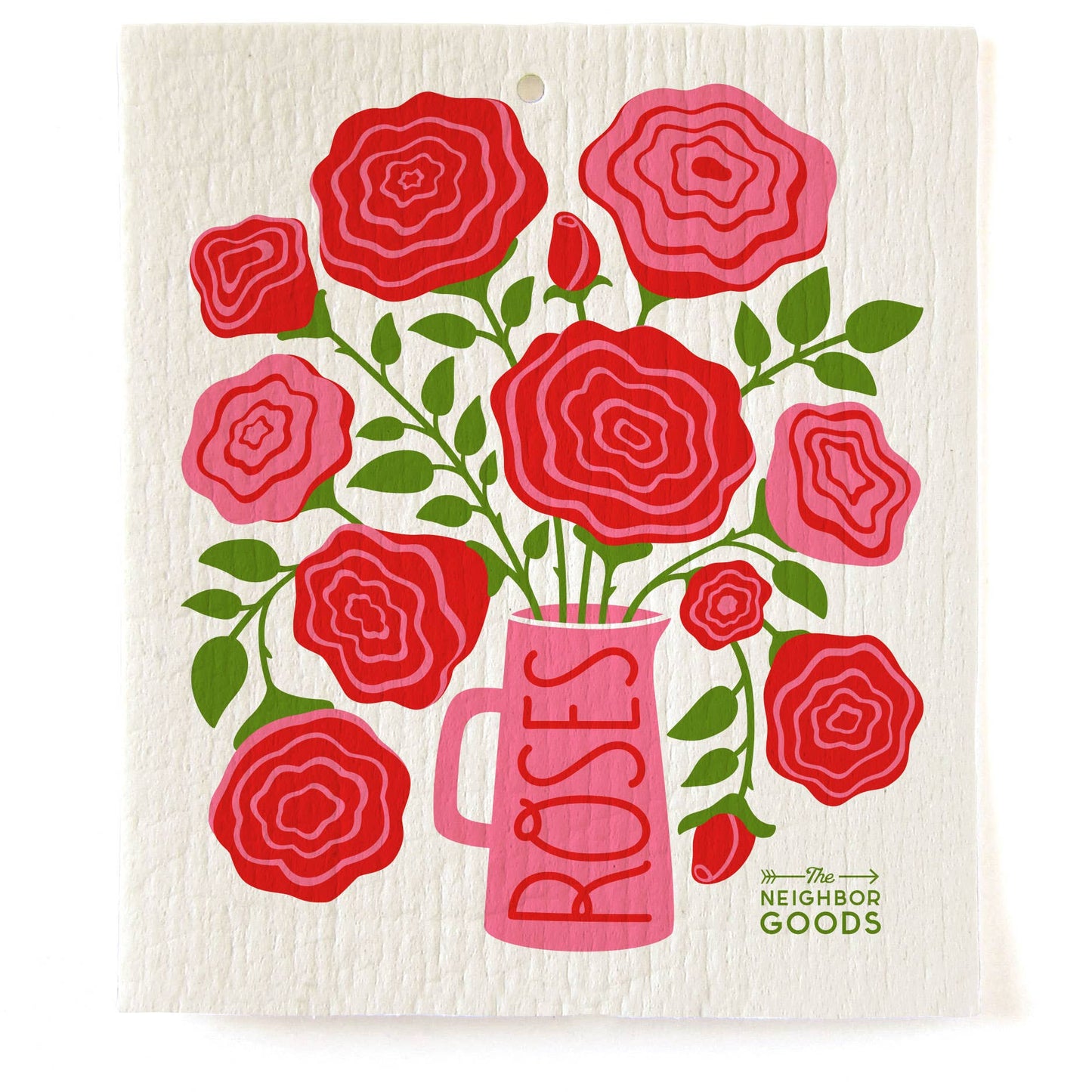 Rose - Tea Towel + Sponge Cloth Set - Vintage MC