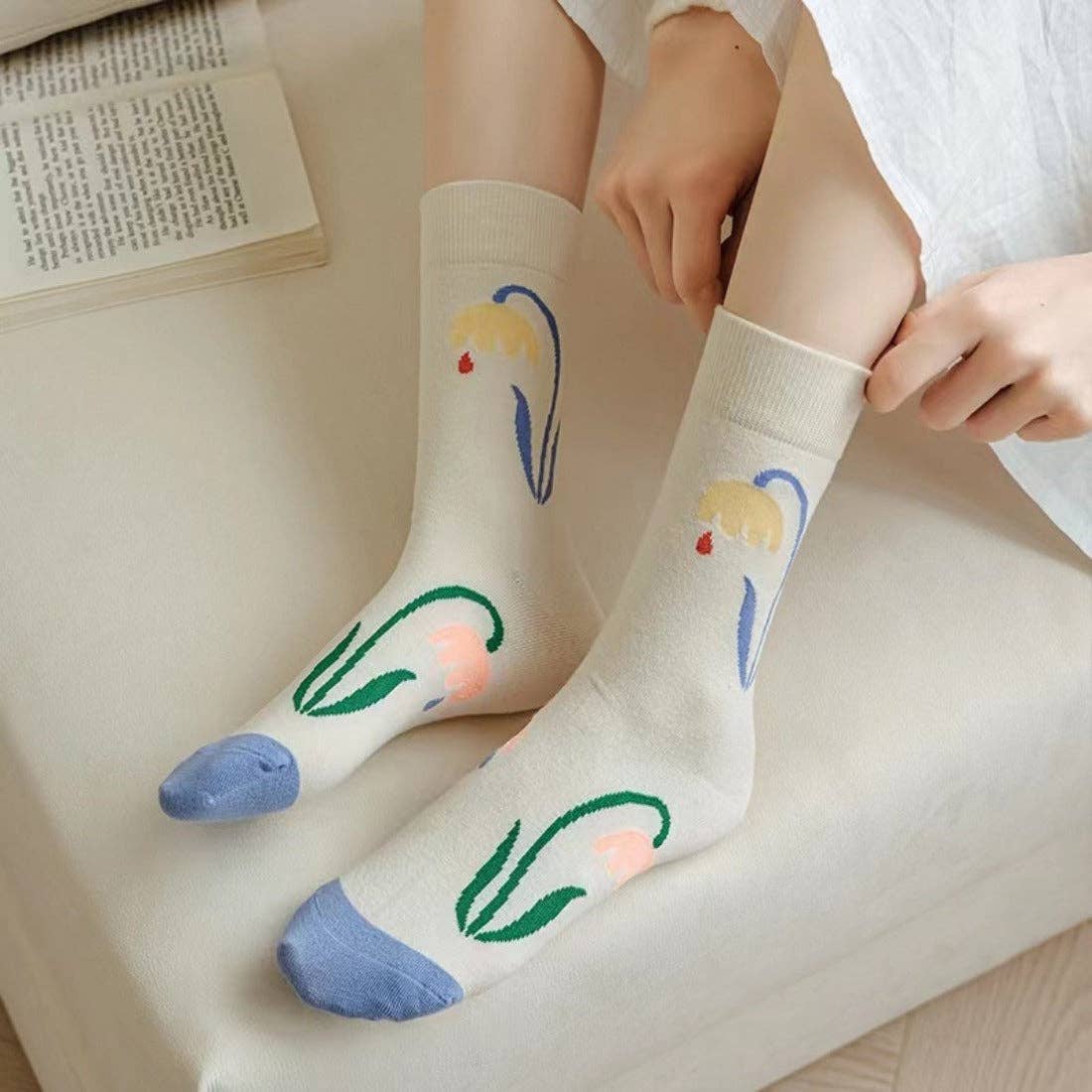 Rufia Artistic Pattern Socks - Vintage MC