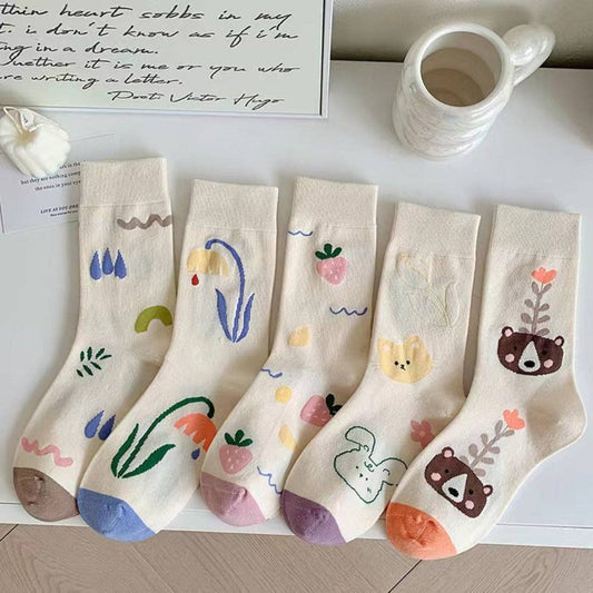 Rufia Artistic Pattern Socks - Vintage MC