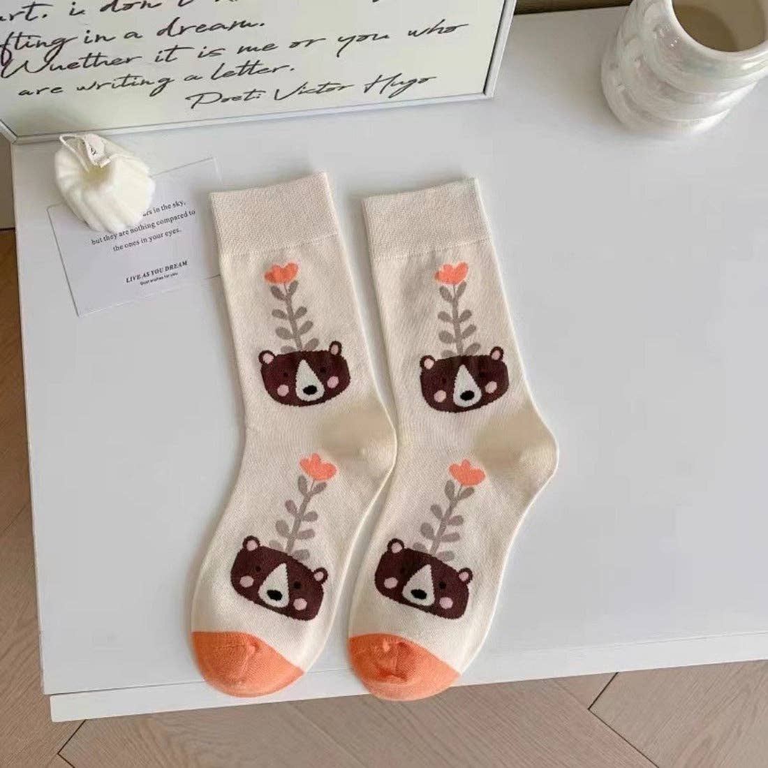 Rufia Artistic Pattern Socks - Vintage MC