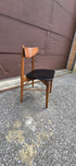 Set of 4 Walnut Dining Chairs by Stanley - Vintage MC