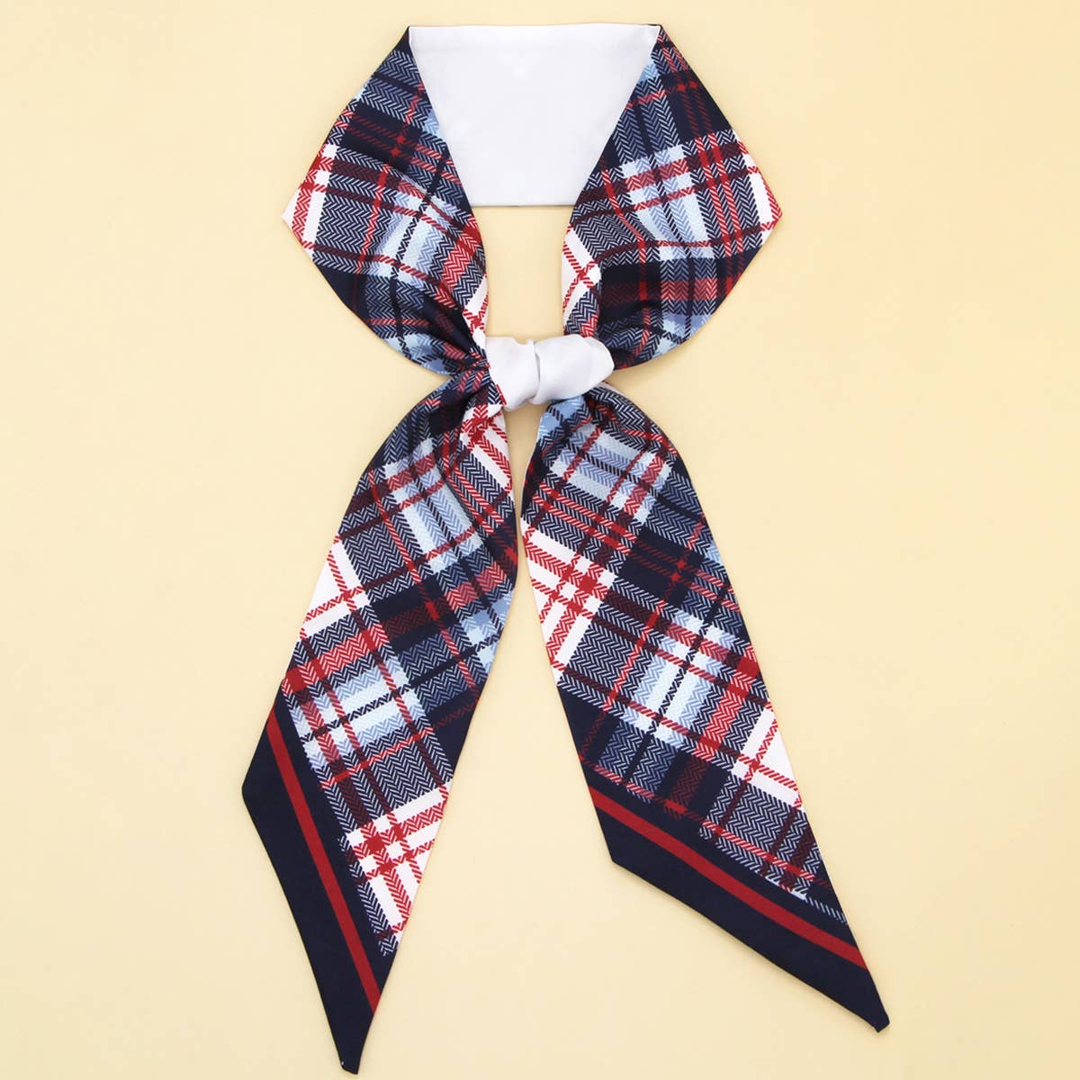 Silky Bowknot Scarf with Polka Dots - Vintage MC