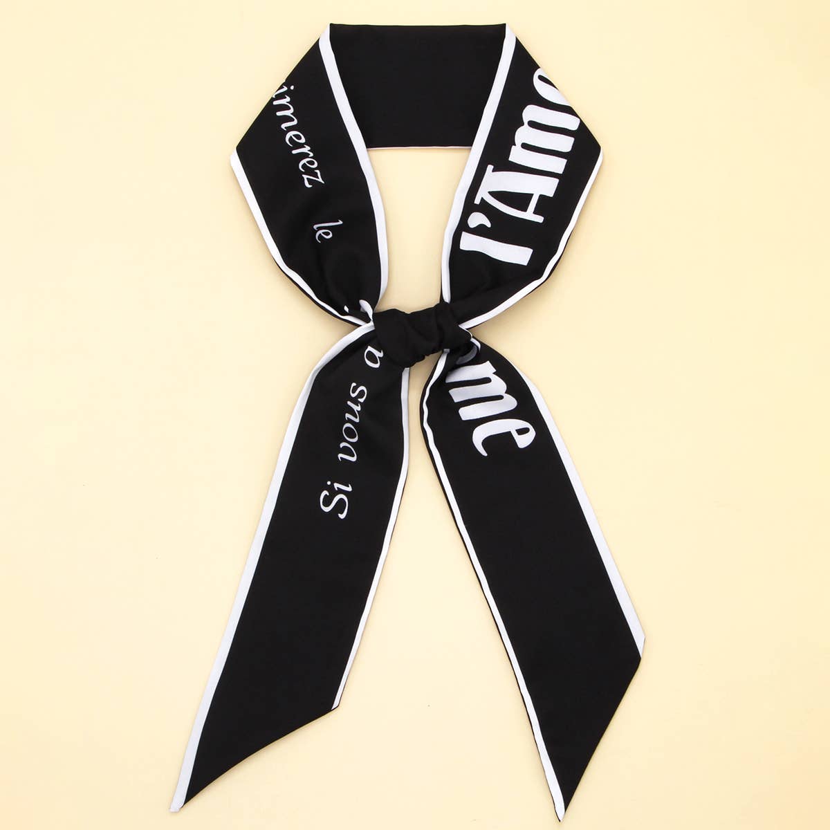 Skinny Floral Ribbon Scarf - Vintage MC