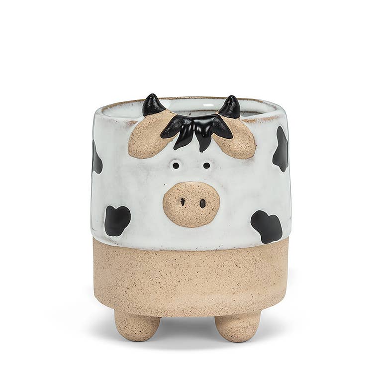 Sm Cow on Legs Planter - 3" H - Vintage MC