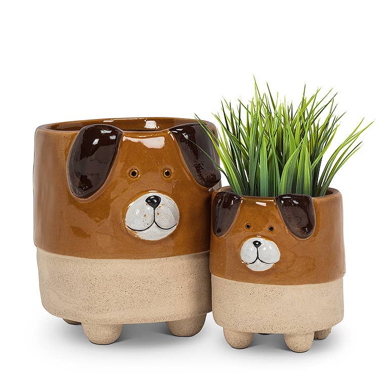 Sm Dog on Legs Planter - 3.5" H - Vintage MC