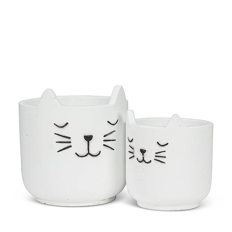 Sm Sleeping Cat Planter - 4.5"H - Vintage MC