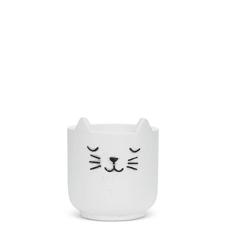 Sm Sleeping Cat Planter - 4.5"H - Vintage MC