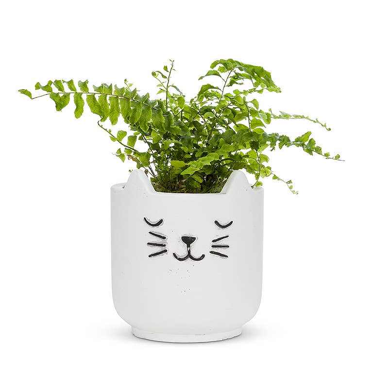 Sm Sleeping Cat Planter - 4.5"H - Vintage MC