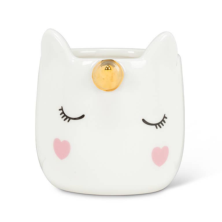 Sm Sleeping Unicorn Planter - 3.5"H - Vintage MC