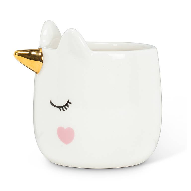 Sm Sleeping Unicorn Planter - 3.5"H - Vintage MC