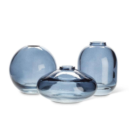 Small Bud Vase - Dark Blue - 3 Assorted - 3"H - Vintage MC