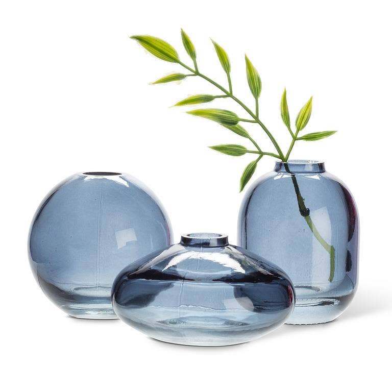 Small Bud Vase - Dark Blue - 3 Assorted - 3"H - Vintage MC