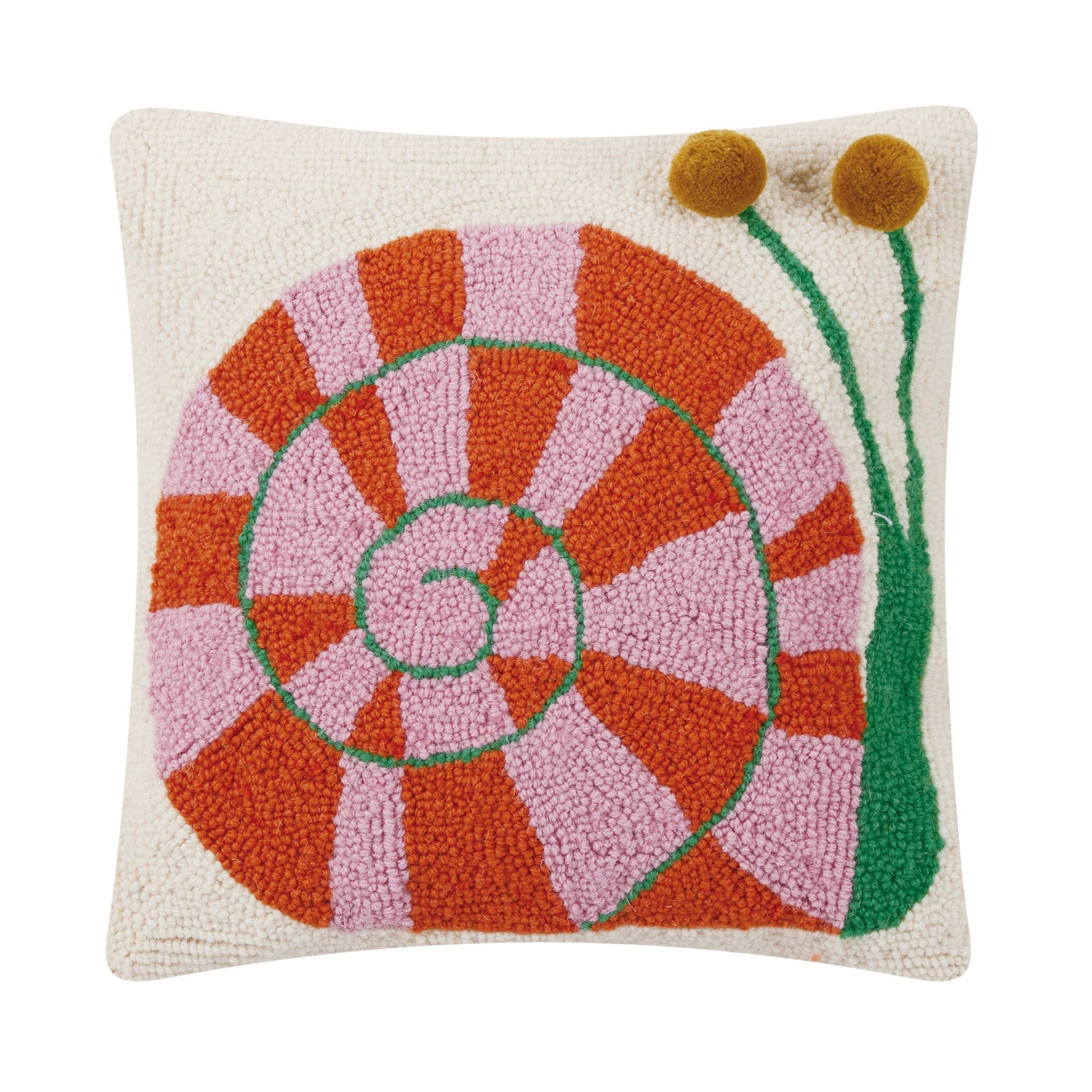 Snail's Pace w/Pom Pom Eyes Hook Pillow - Vintage MC
