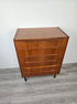 ST24226 - Danish Teak 6 - Drawer Tall Chest - Vintage MC