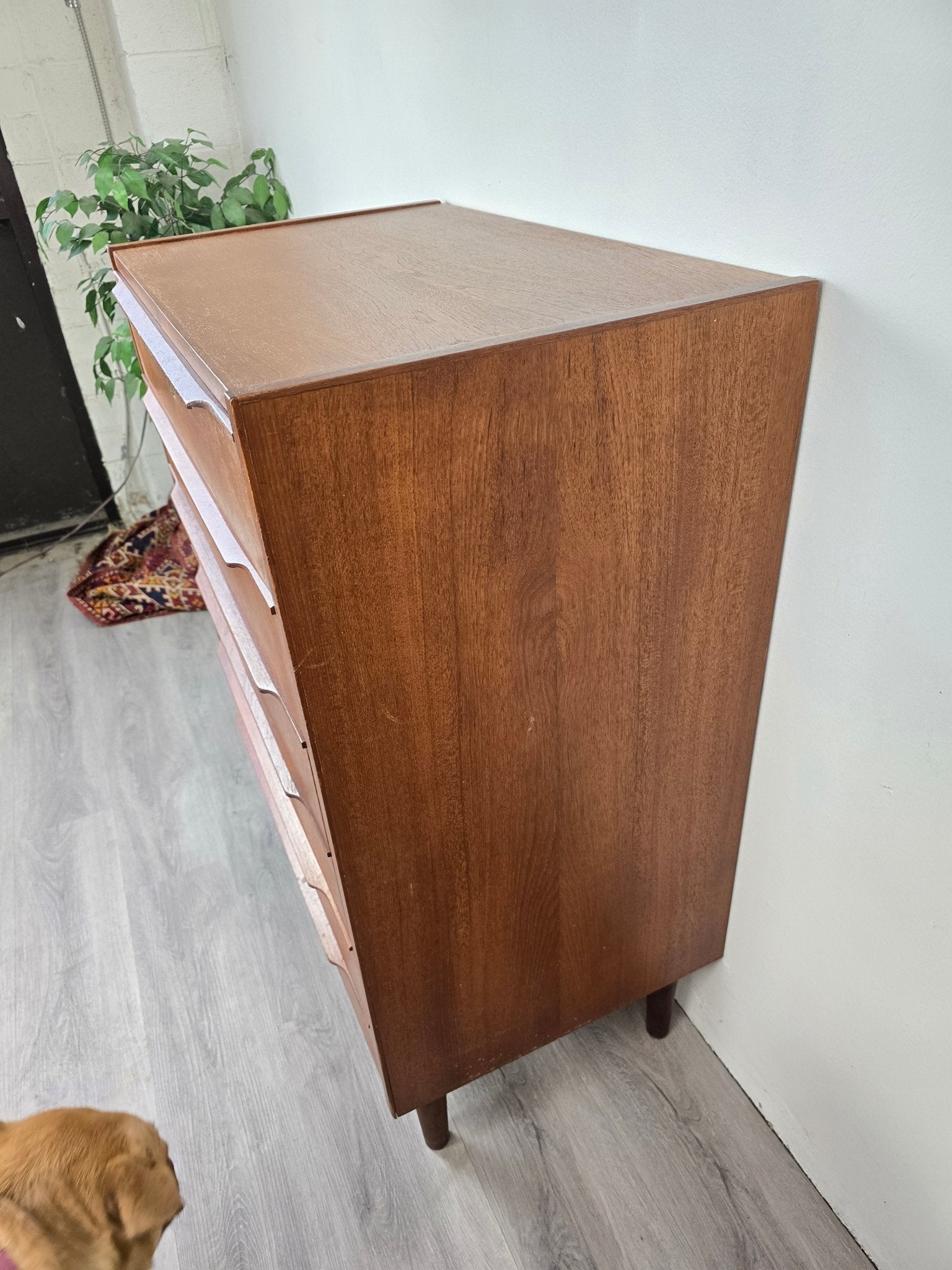 ST24226 - Danish Teak 6 - Drawer Tall Chest - Vintage MC