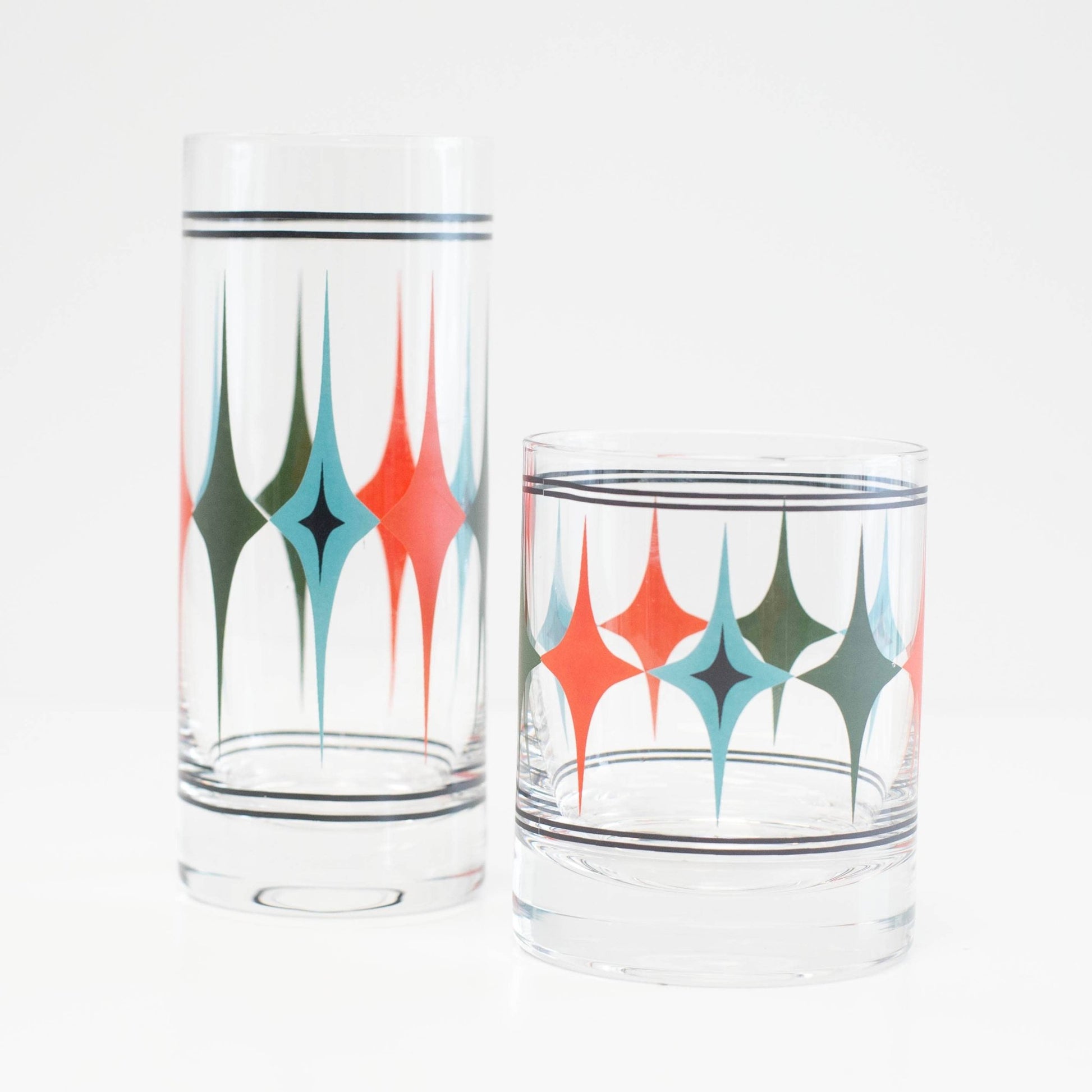 Starlight Diamond Highball Tall Cocktail Glass - Vintage MC