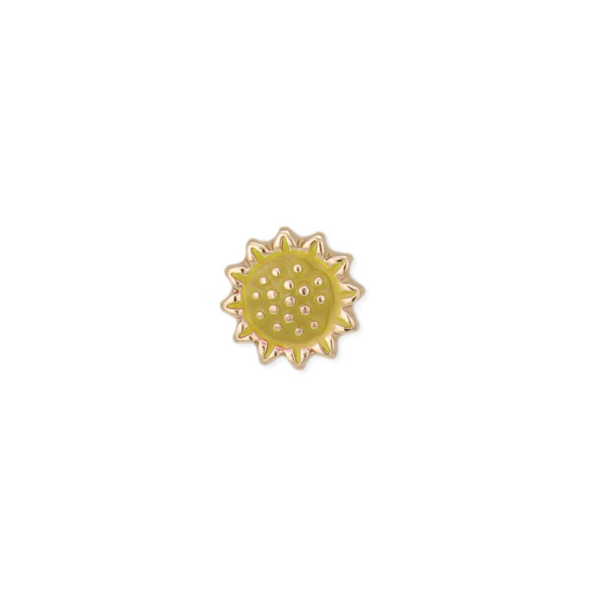 Sunflowers Fine Art Card Gold Post Earrings - Vintage MC