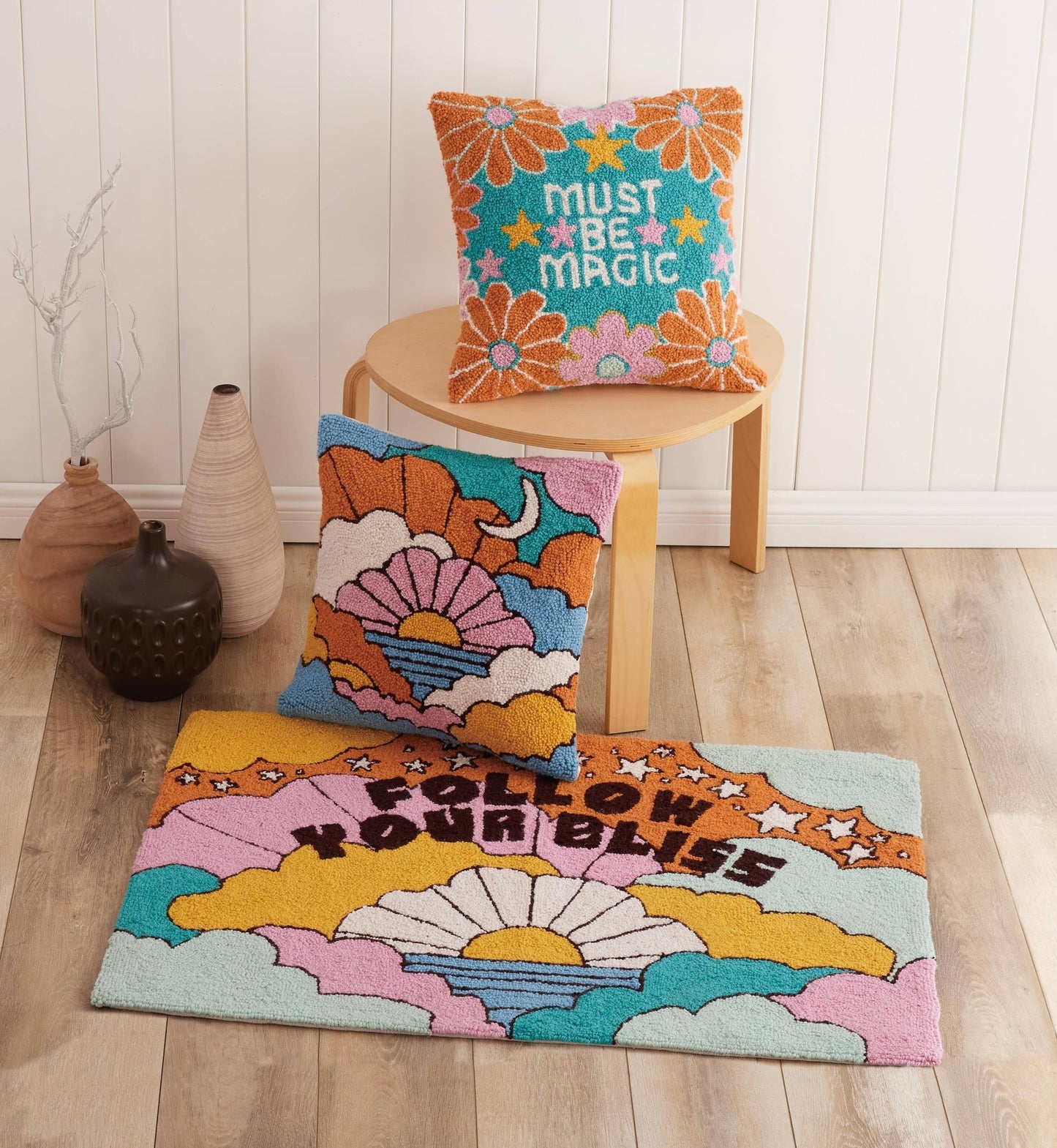 Sunset Skyscape Hook Pillow - Vintage MC