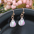Tea Time Pink Floral Teacup Gold Earrings - Vintage MC