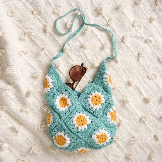 Tote Sunflowers or Daisies - Vintage MC