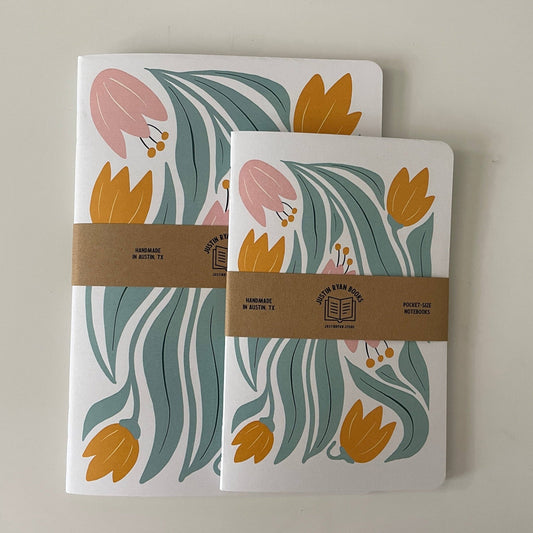 Tulip Floral Notebook - Vintage MC