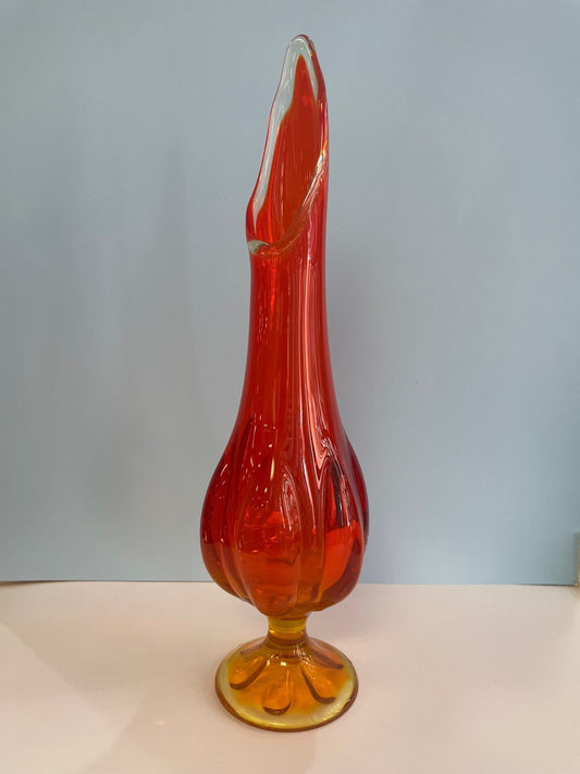 Viking Swung Glass Vase - Vintage MC