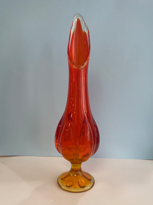 Viking Swung Glass Vase - Vintage MC