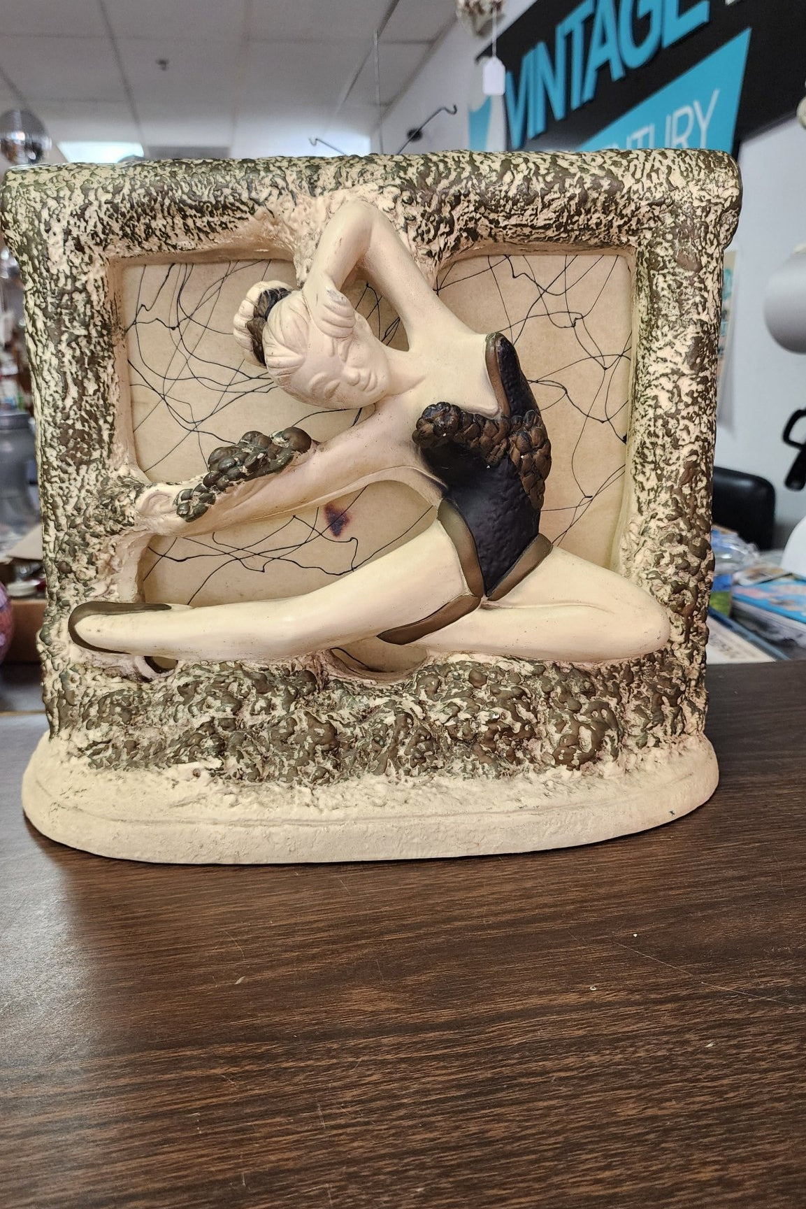 Vintage 1950s NYS Chalkware Ballet Dancer Lamp - Vintage MC