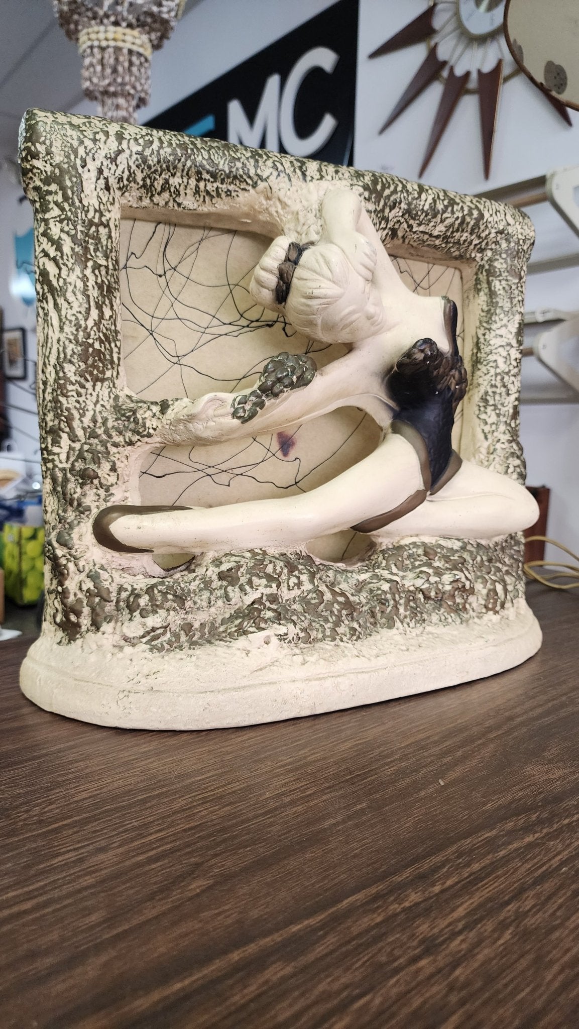 Vintage 1950s NYS Chalkware Ballet Dancer Lamp - Vintage MC
