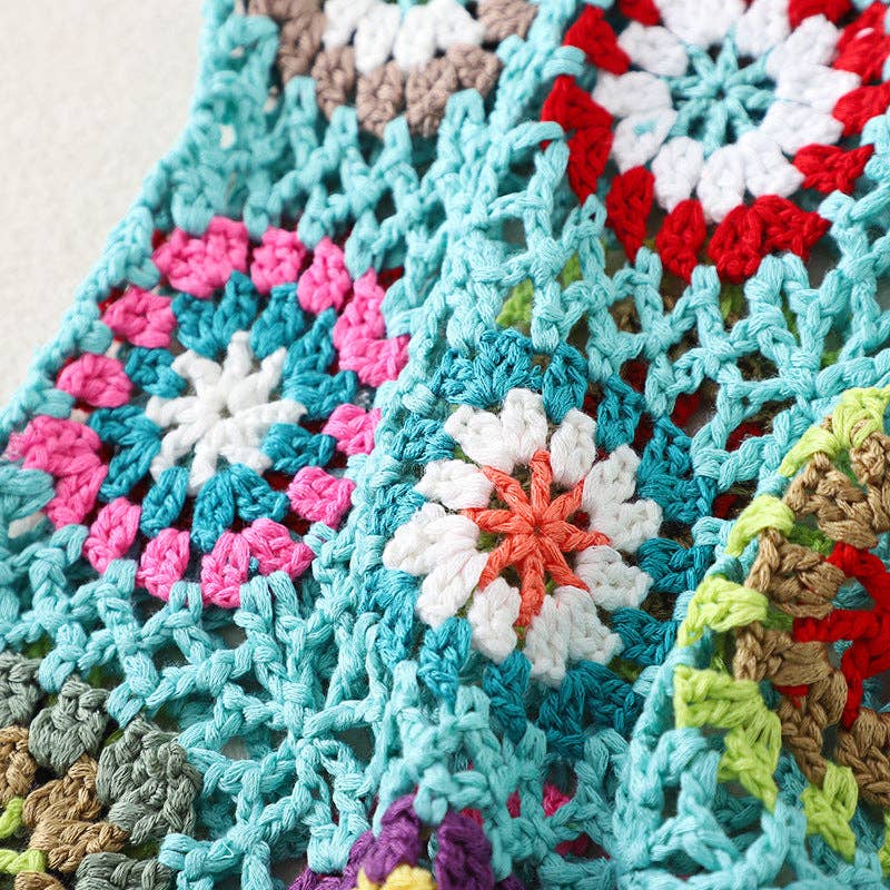 Vintage Handmade Crochet Bag - Exquisite Handcrafted Handbag - Vintage MC