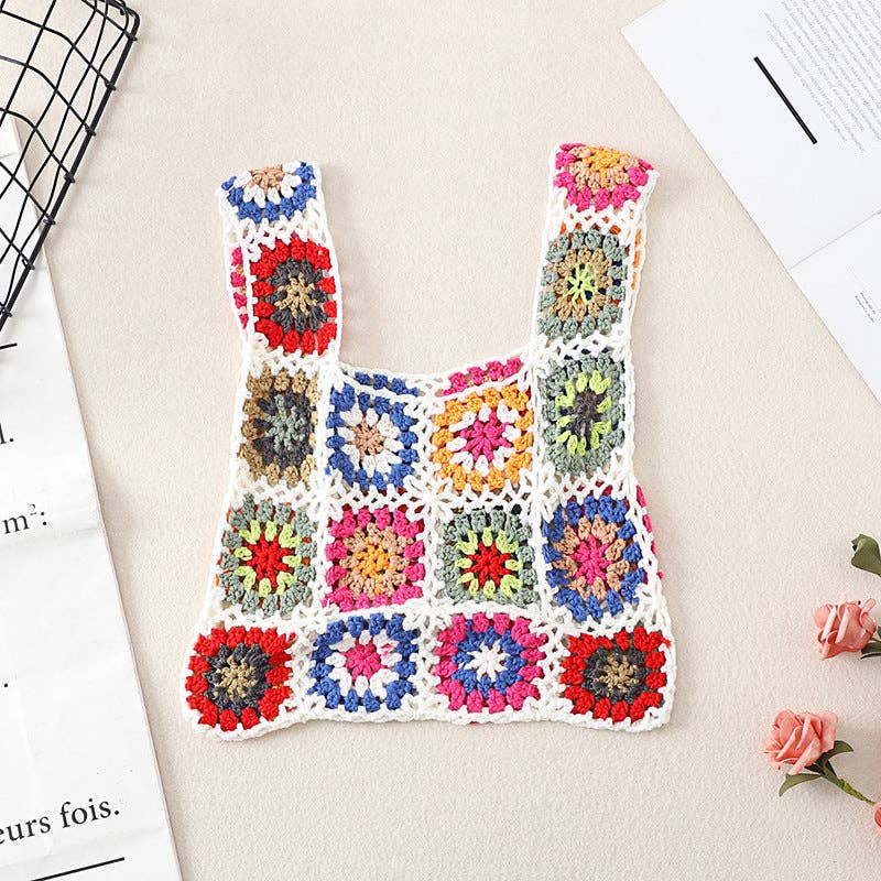 Vintage Handmade Crochet Bag - Exquisite Handcrafted Handbag - Vintage MC