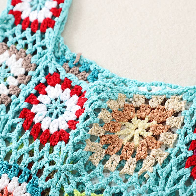 Vintage Handmade Crochet Bag - Exquisite Handcrafted Handbag - Vintage MC