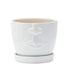 White Face Planter with saucer - Vintage MC