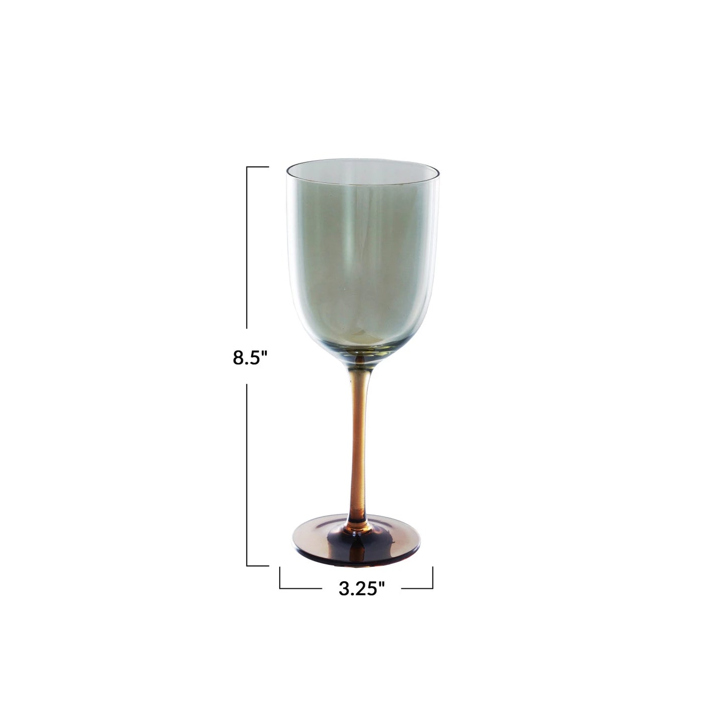 Deco Iridescent Wine Glass