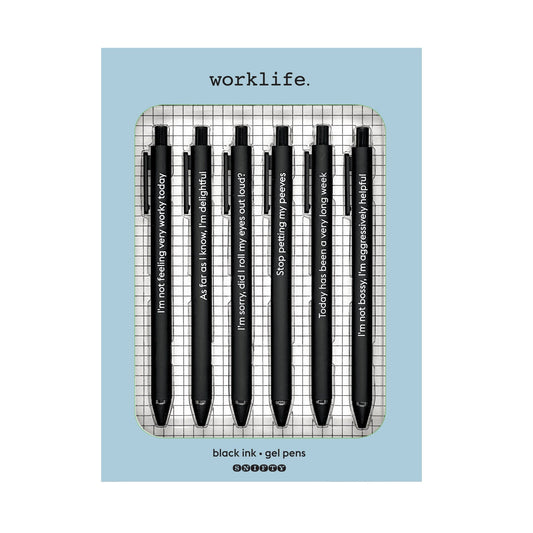 WORKLIFE - QUOTABLE GEL PEN SET - Vintage MC