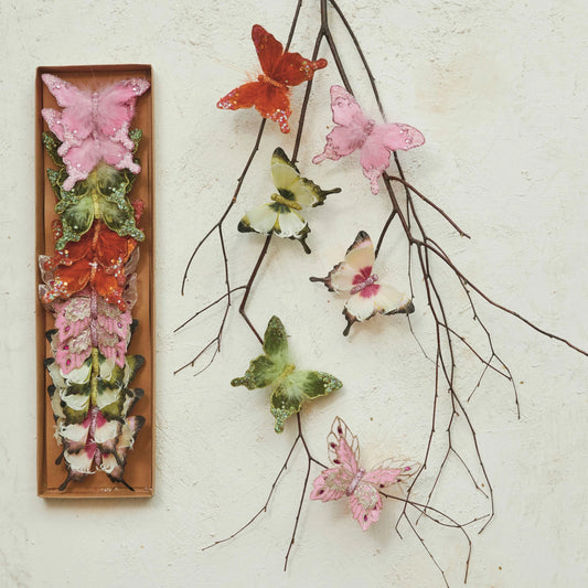 Butterfly Clip on Ornament