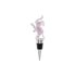 Zinc Alloy Bottle Stopper with Hand-Blown Glass Pink Elephant