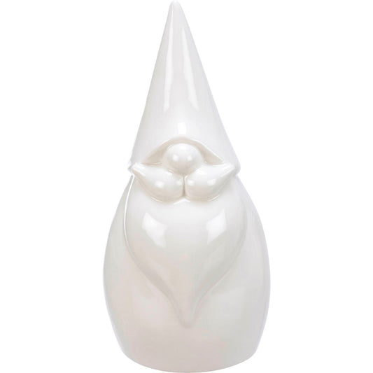 White Ceramic Santa Gnomr