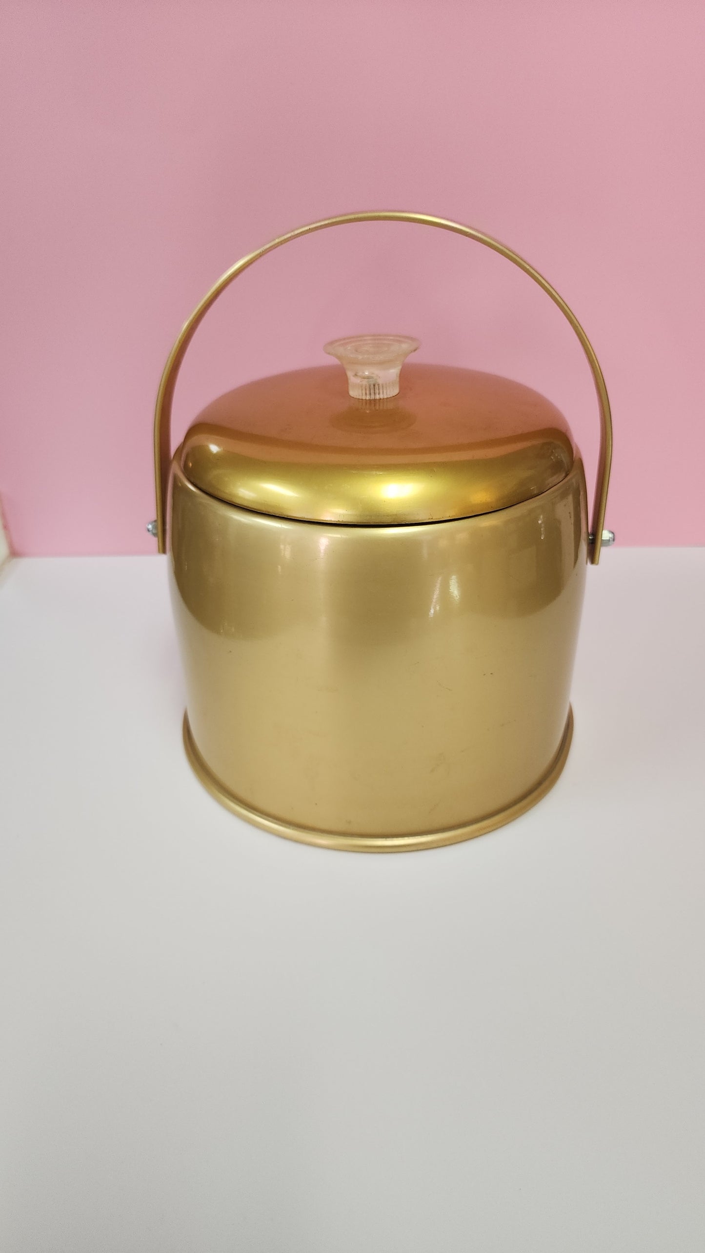 Art Deco Style Vintage Gold Ice Bucket