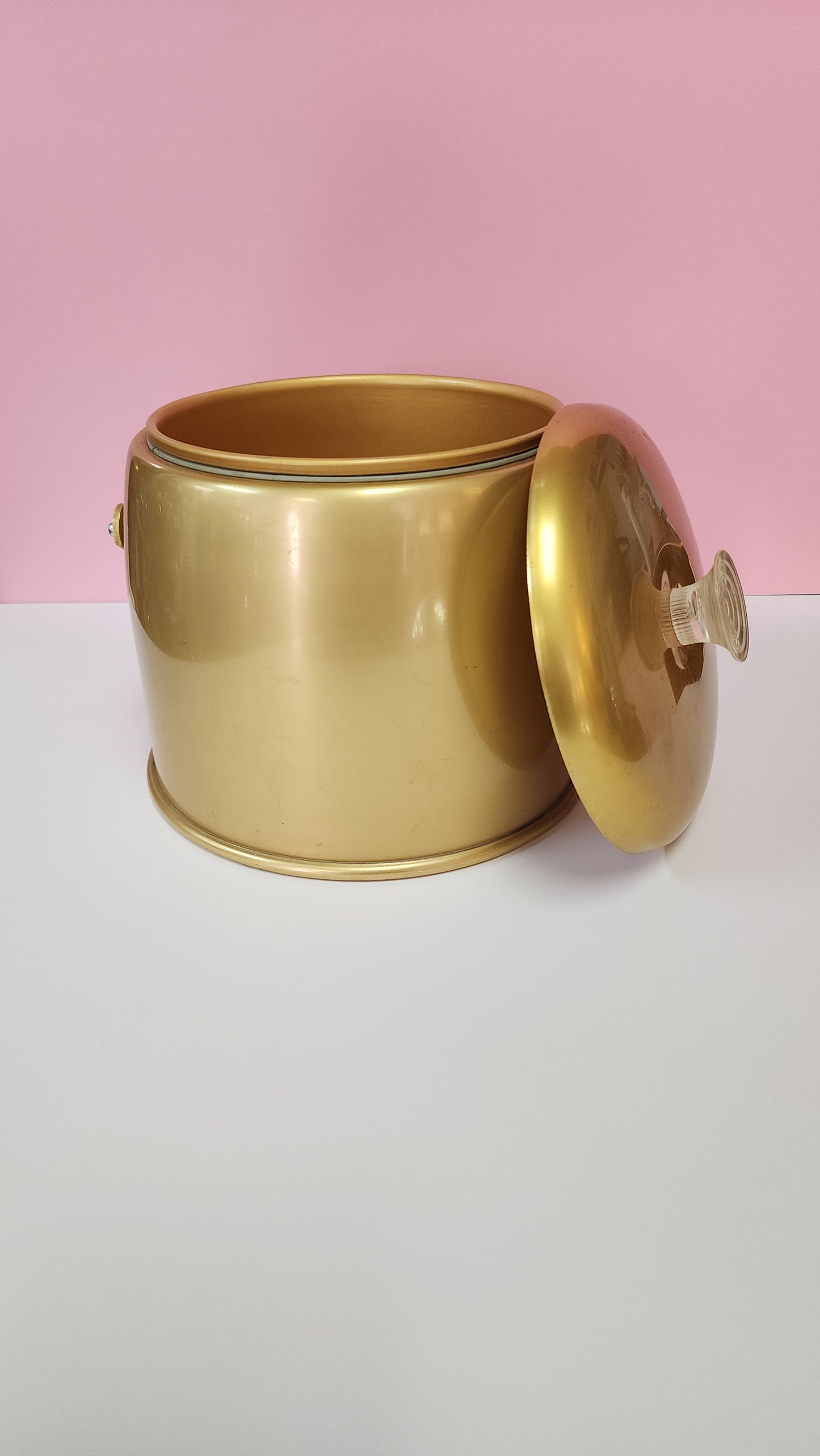 Art Deco Style Vintage Gold Ice Bucket