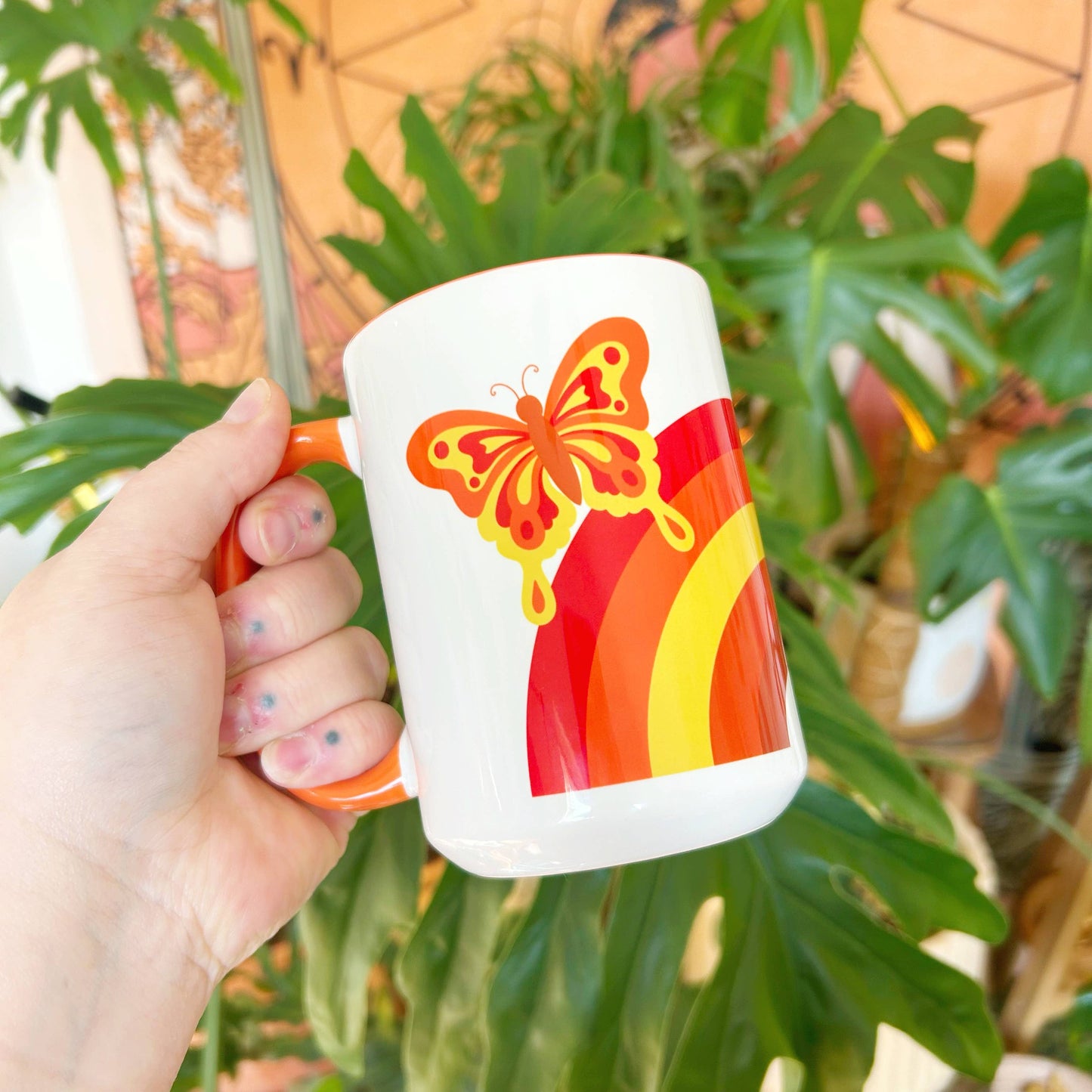 Coffee Mug Rainbows & Butterflies