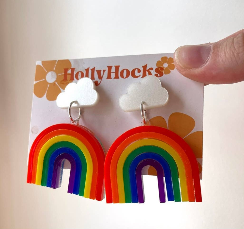 HollyHock Rainbow Earrings