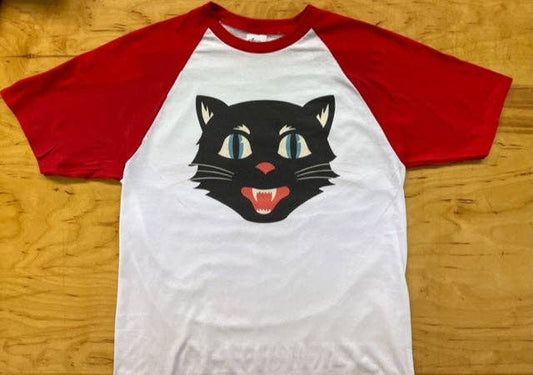 Bettie Cat Raglan T-Shirt - Vintage MC