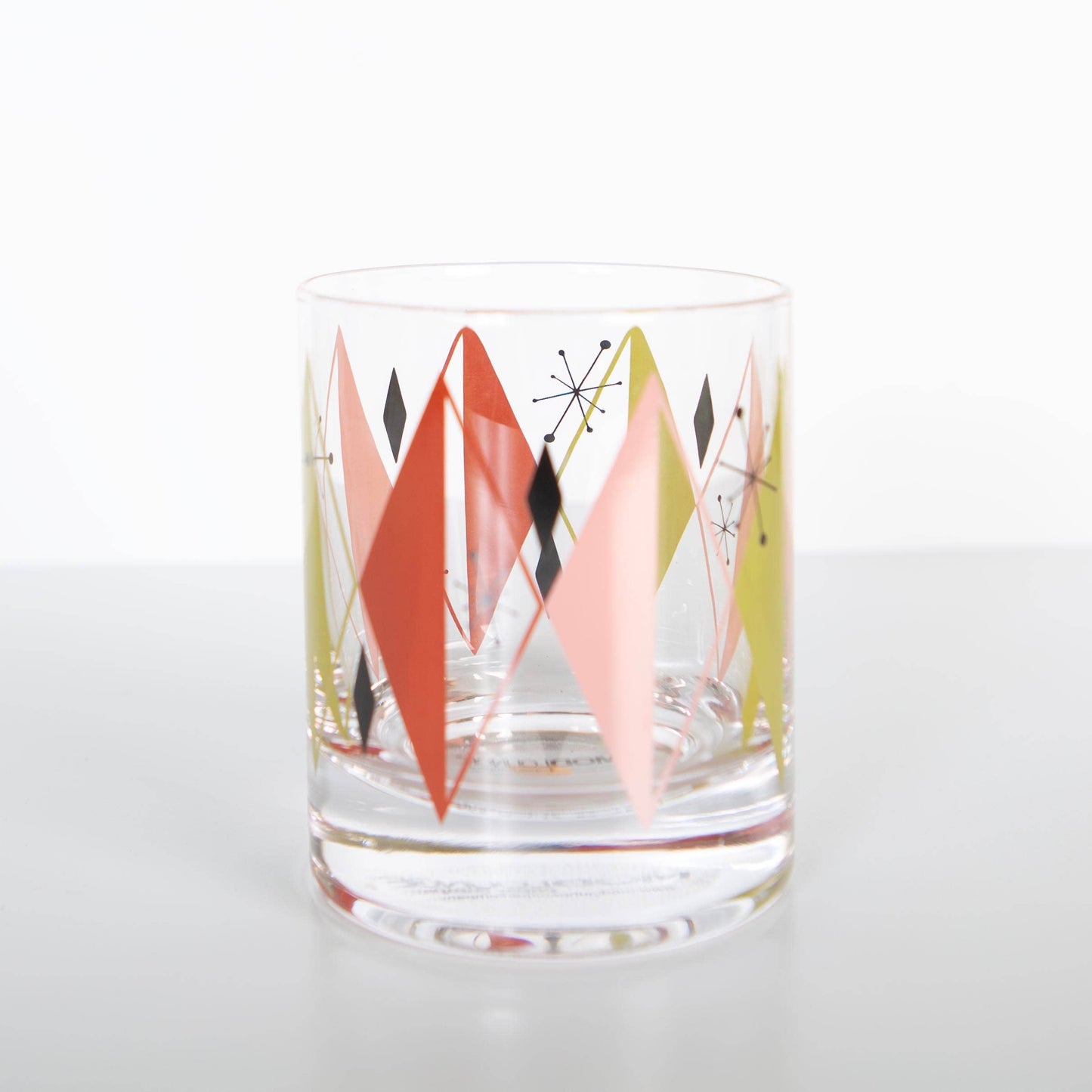 Retro Diamond Vintage Inspired Whiskey Cocktail Glass