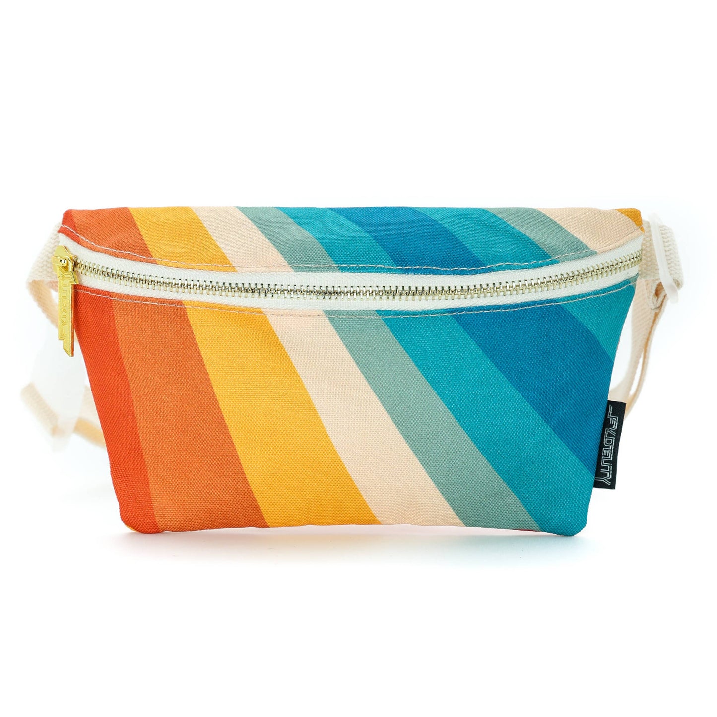 83864: Fanny Pack |Ultra-Slim| Recycled RPET | Retro Rainbow